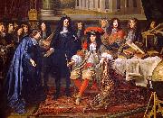 unknow artist Colbert Presenting the Members of the Royal Academy of Sciences to Louis XIV in 1667 Germany oil painting artist